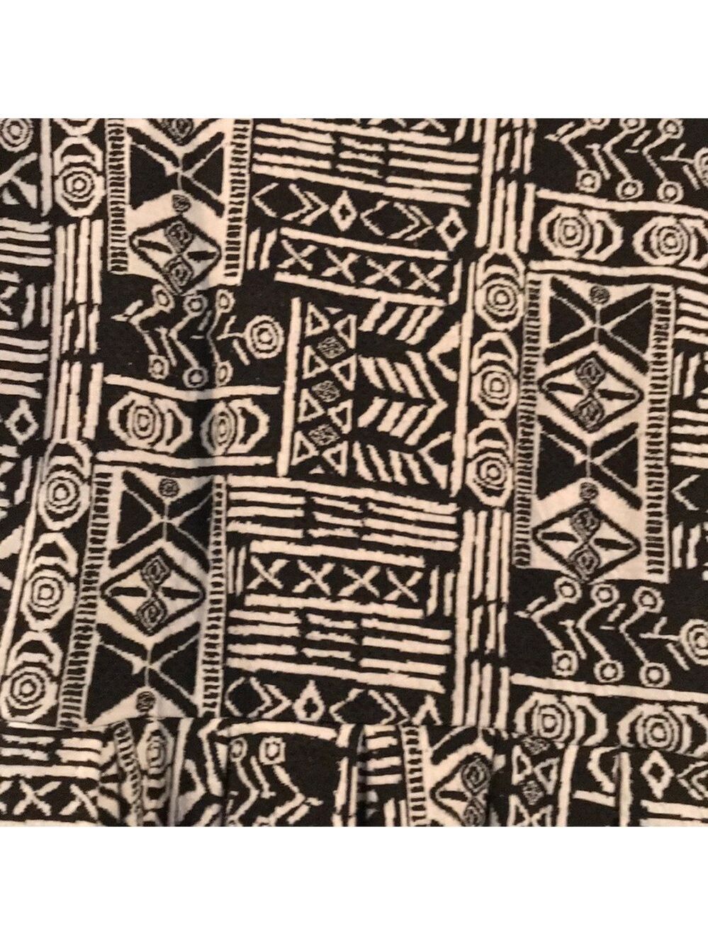Lularoe Black and White Aztec Amelia - Picture 2 of 5
